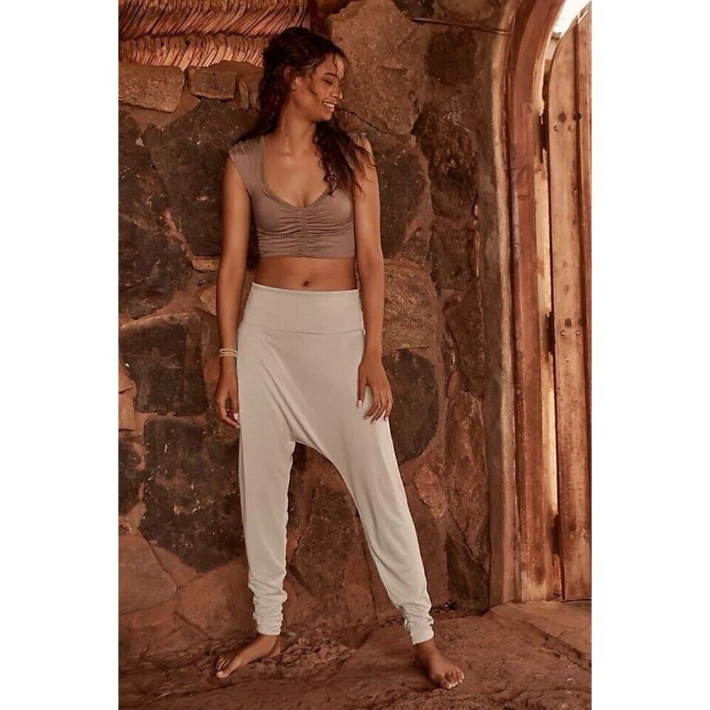 Free People Movement Echo Haram Pants Tan Beige Medium M